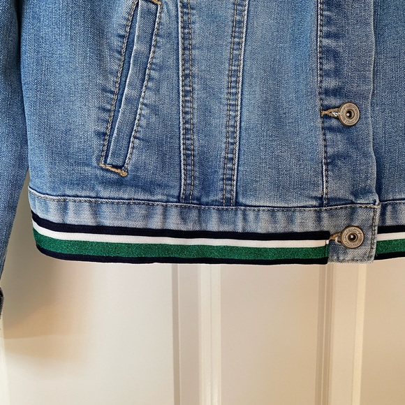 INC International Concepts Striped Hem Jean Jacket - Picture 2 of 10